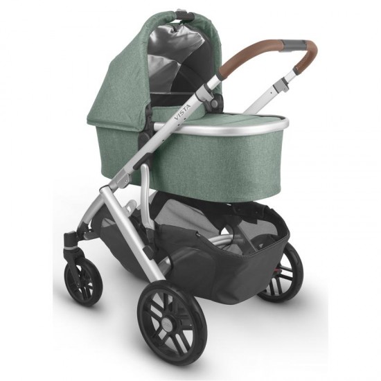 Uppababy VISTA V2 Twin Tandem Pushchair Emmett Sage Green Melange